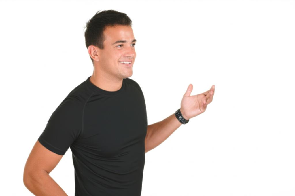 Man looking confident and happy after improving health
