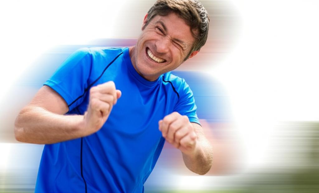 Energetic man enjoying daytime activities