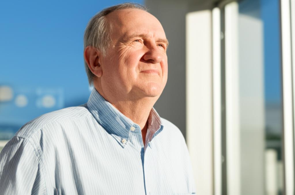 man regaining confidence and vitality